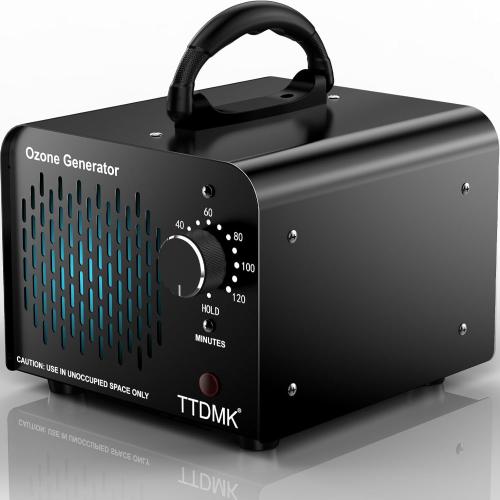 Ozone Generator 168,000mg/h, Commercial Ozone Machine Odor Removal, High Capacity Ozone Machine, Home Ozone Generator for Car, Home, Smoke, Pet, etc (Black) - by TTDMK