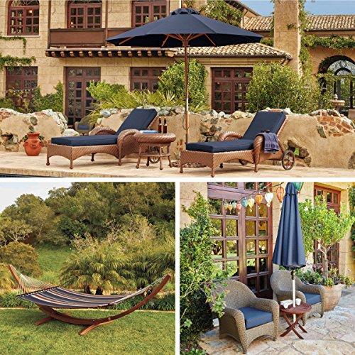 Classic Accessories 62-045-INDIGO-EC Montlake FadeSafe Water-Repellent 59 x 18 x 3 Inch Outdoor Bench Cushion, Heather Indigo