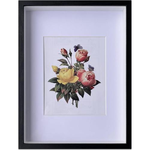 12x16 Black Shadow Box Frame Display Case, Engineered Wood with Plexiglass, Display Case Box for Memorabilia, Medal, Crafts,Tickets & Photos, Picture Frame for Wall and Tabletop