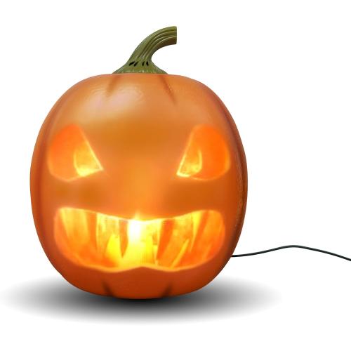 Jabberin' Jack Motion Sensor 12 Inch XL Talking Animated Orange Pumpkin with Built in Video Projector and Speaker Includes 80 Minutes of Content