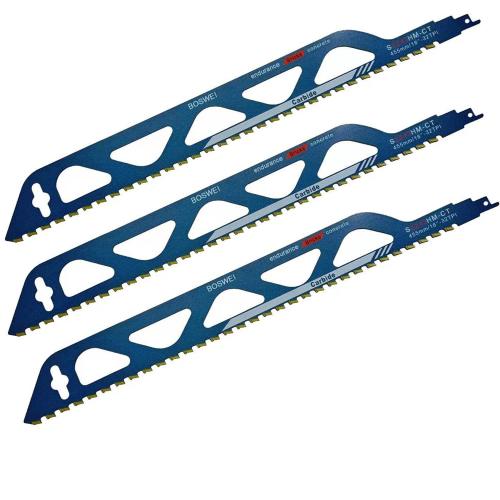 18 inch 36TPI Reciprocating Saw Blade Demolition Masonry Hard Alloy Saw Blades, Pruning Blades Suitable for Cutting Plastic, Porous Concrete, Brick（1 pc)