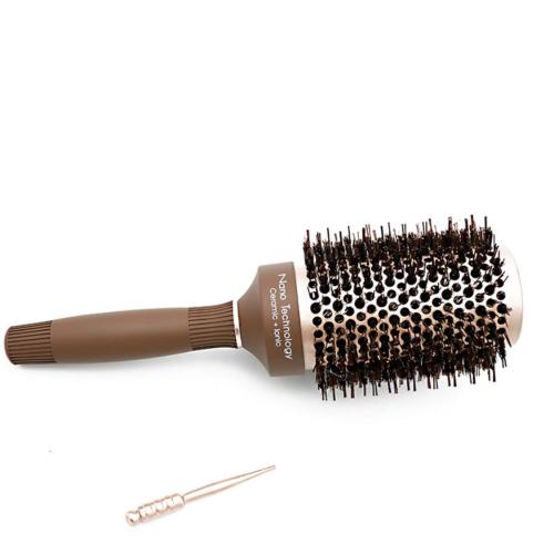 Round Thermal Brush Set, Professional Nano Ceramic & Ionic Barrel Hair Styling Blow Drying Curling Brush