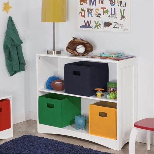RiverRidge 3 shelves Horizontal Bookcase, White