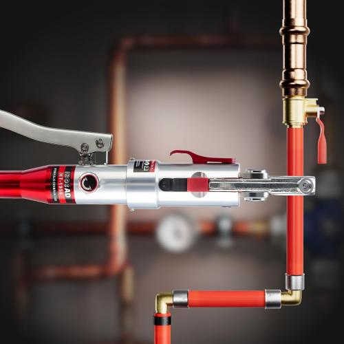 Hydraulic Copper Pipe Tube Fittings Crimping Tool with 1/2,3/4,1,1-1/4 for Copper, 1/2,3/4,1 for F877 Stainless PEX Press and 3/8 to 1 for F1807 Pex Pipe