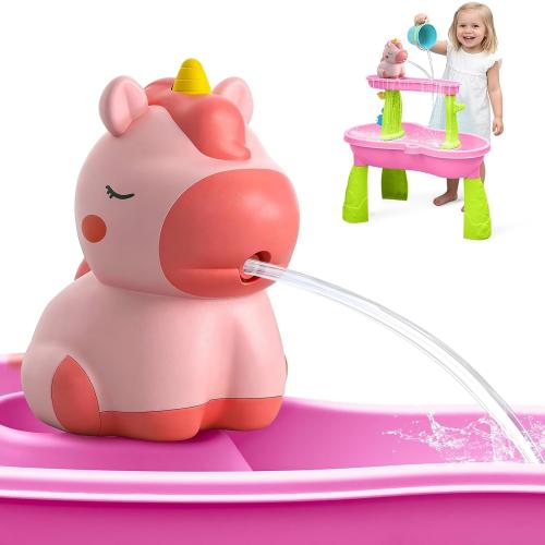 weirtoya Water Table Pump for Toddlers, Unicorn Toys Battery Powered Pump for Water Table Cordless Work Splash Toys Kids Toddler Summer Outddor Toys ‼️used‼️