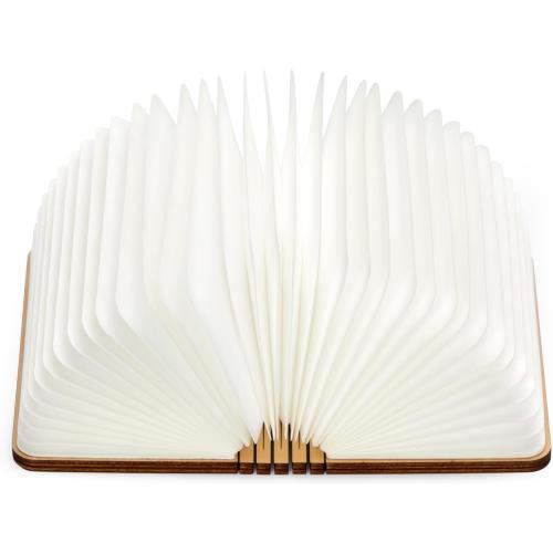 8.3 Inch Wooden Book Lamp, Book Lovers Gifts,Teacher Appreciation Gifts for Women, LED Ambient Lighting, Magnetic Mood Lighting for Home&Library Decor (Walnut)