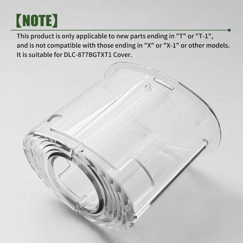 DLC-018BGTXT (DLC-018BGTXT-1) Large Pusher and Sleeve Assembly Fit for Food Processors, Compatible with Cuisinart Tritan Custom Food Processor DFP-11, DLC-8S, DLC-8SY, DFP-11 Deluxe 11,DLC -5,DLC-7FPC