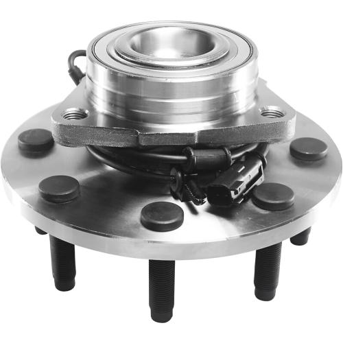 Detroit Axle - RWD Front Wheel Bearing Hubs for 2006 2007 2008 Dodge Ram 2500 3500, 2 Wheel Bearing and Hubs Assembly Replacement Pair Hubs