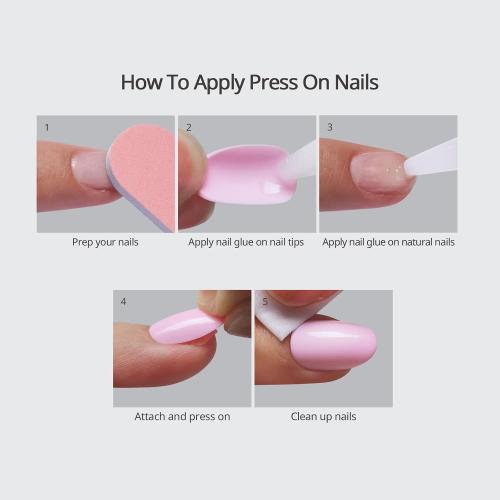 BTArtbox Press On Nails Short - Red Square Press On Nails with Glue for Women, Opaque Soft Gel Glue On Nails in 16 Sizes - 32 Stick On Nails Kit, Hot Lap