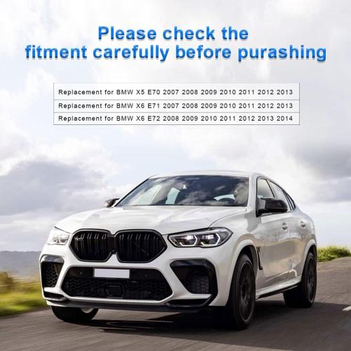 JDMON Replacement for Rear Air Spring kit Suspension Bags Compatible with BMW X5 E70 2007 2008 2009 2010 2011 2012 2013, X6 E71 E72 2008-2014, 37126790080 37126790078, Pair Left & Right