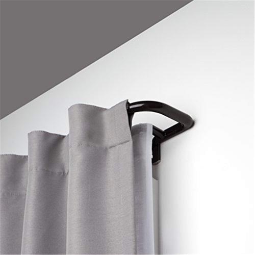 Umbra Twilight Double Curtain Rod Set – Wrap Around Design Ideal for Blackout or Room Darkening Panels, 28 to 48 Inches, Dark Bronze