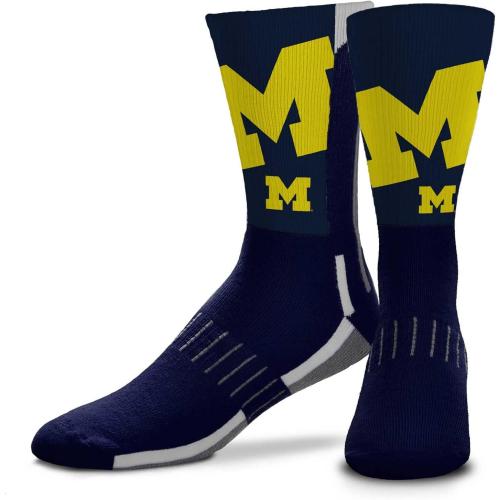 For Bare Feet NCAA Adult State and University Crew Socks - Polyester blend - Unisex - High-performance socks provide