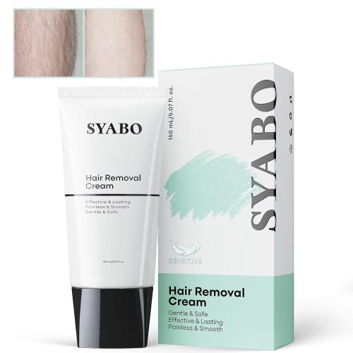 Pack 2 Size 5.07 Hair Removal Cream: Intimate/Private Hair Removal For Women & Men - Painless Depilatory Cream Lotion for Bikini, Legs, Arms, Underarms and Body, Sensitive Formula for All Skin Types, 5FL OZ