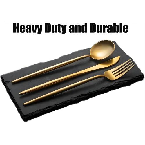 300-Piece Food Grade Gold Silverware Set, Luxury Flatware Set for 60 - Premium Stainless Steel Cutlery Set with Spoons Forks Knives, Shiny Gold Polished Kitchen Utensils for Home Restaurant Hotel