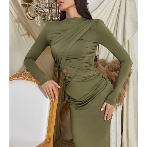 Large/40 NormaKamali Ladies Temperament Sexy Long Sleeve Summer Irregular Valentine's Day Date Prom Dresses