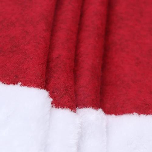 XAMSHOR Christmas Tree Skirt, 48 Inches Embroidered Xmas Tree Skirt with White Trim Holiday Party Ornaments Indoor Outdoor Decorations, Snowflake and Leaves Pattern Red
