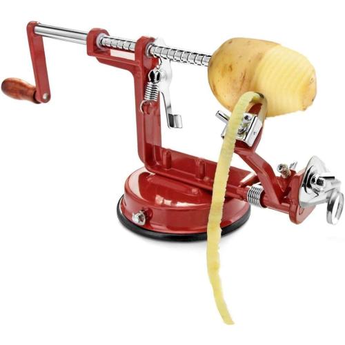 Cast Magnesium Apple/Potato Peeler Corer by Spiralizer, Durable Heavy Duty Die Cast Magnesium Alloy Peelers