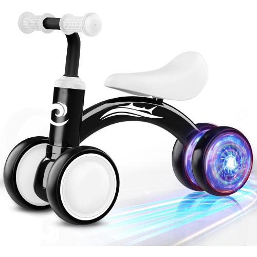 Colorful Lighting Baby Balance Bike Toys for 1 Year Old Boy Gifts, 10-36 Month Toddler Balance Bike, No Pedal 4 Silence Wheels&Soft Seat First Riding on Toys, One Year Old Boy Birthday Gifts.