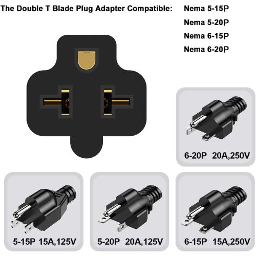 10-Ft Nema 5-20P Extension Cord 12AWG 125V 20 Amp Nema 5-20 Extension Cable
