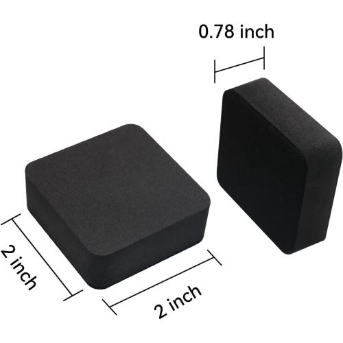 Dry Erase Erasers, 24 Pack Magnetic Whiteboard Erasers for Kids and Students, Mini Dry Erase Board Erasers for Classroom Home, and Office, Black