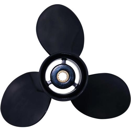 CAPTAIN Aluminum Outboard Propeller Fit Evinrude/Johnson Engines 8-15HP 13Tooth Spline RH