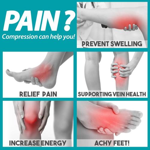 Size s/m BLUEENJOY Copper Compression Socks for Women & Men (6 pairs) - Best Support for Nurses, Running, Hiking, Recovery