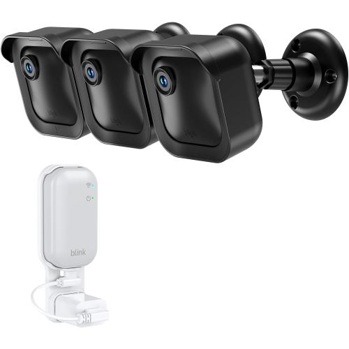 HomeMount All-New Blink Outdoor Camera Mount, 3Pack Weatherproof Protective Housing with 360° Adjustable Bracket and Sync Module Mount, Compatible with Blink Outdoor Cameras Wireless (4th & 3rd Gen)