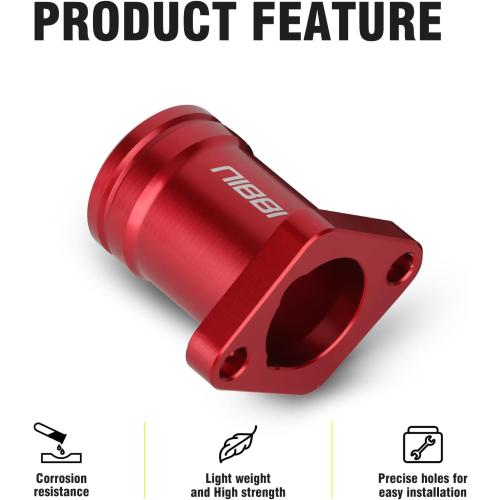 NIBBI Coleman Intake Manifold,Fit for Coleman b200 ct200u bt200x Predator 212 Engine Performance Parts Go Kart Mini Bike (Red)