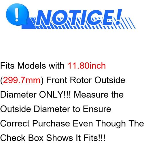 Anpulsero Brake Pads And Rotors Kit Front Compatible with 1999-2004 Honda Odyssey, 2001-2005 Acura MDX, Automotive Replacement Brake Kits 31275 D793-7663 Drilled And Slotted Rotors 299.7mm(11.8in)