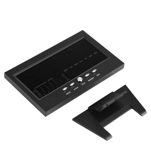 Temperature Humidity Clock with Alarm, Calendar, Weather Forecast for Home