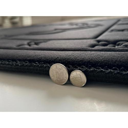 Islamika Orthopedic Prayer Rug Memory Foam Muslim Prayer mat - Padded Very Thick Prayer Rug Sajadah for Men Women for Eid Travel Ramadan, Soft and Luxury (Black) (Black)