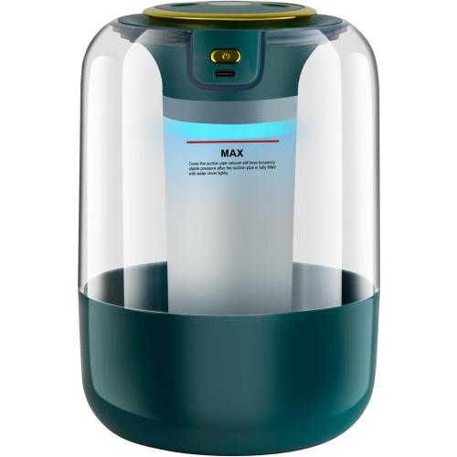 Humidifier with Double Nozzle, 2.2L Humidifiers for Bedroom, 26dB Quiet Dual Spray Cold Mist Humidifier for Plants, Office, and Home Baby Nursery, 3 Gear and Night Light, Easy to Fill & Clean