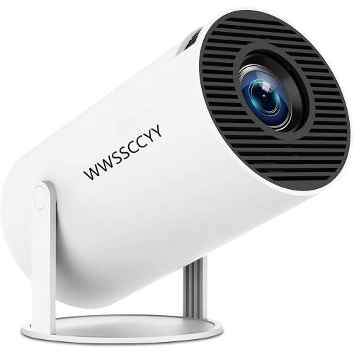 Mini Projector, 4K Decoding, 1080P Resolution, Compatible with Smartphones, Laptops, Tablets and Home Theater Devices, Equipped with Bluetooth 5.0 and Wi-Fi 6, Runs on Android 11.0 System