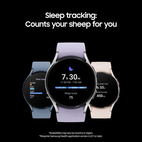SAMSUNG Galaxy Watch 5 40mm Bluetooth Smartwatch w/Body, Health, Fitness and Sleep Tracker, Improved Battery, Sapphire Crystal Glass, Enhanced GPS Tracking, US Version, Gray