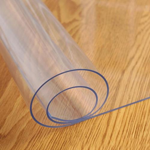 Tablecloth Transparent PVC Plastic Soft Glass Table Cover Protector 2mm Waterproof Oilproof Anti-scalding Table Pad 90×150cm/90×160cm/90×180cm (Size : 31×79inch/80×200cm)