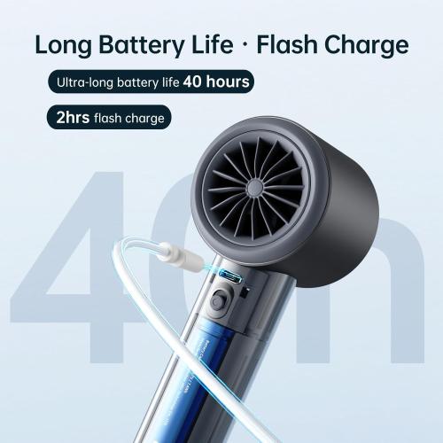 JISULIFE Portable Fan Pro 2026, 40Hrs Max Cooling Personal Handheld Fan