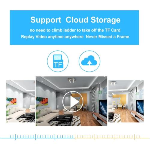 Bulb Security Camera 2.4GHz Wireless, 360°2K Tuya Smart Indoor 3MP Camera, Full Color Night Vision & Motion Tracking, AI Human Detection, Audible Alarm, Alexa/Google Home, Solar Powered