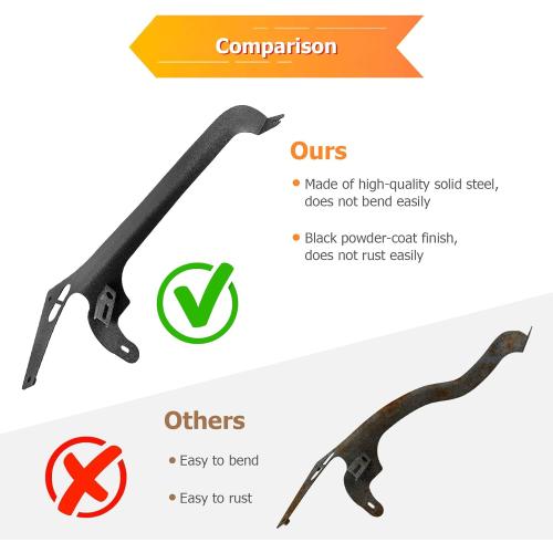 WeiSen 50 LED Straight Light Bar Brackets Windshield Roof A-Pillar Light Mounts Compatible with Jeep Wrangler JL/JLU Gladiator JT 2018-2023(Does not Fit Jeep Gladiator Mojave Model)