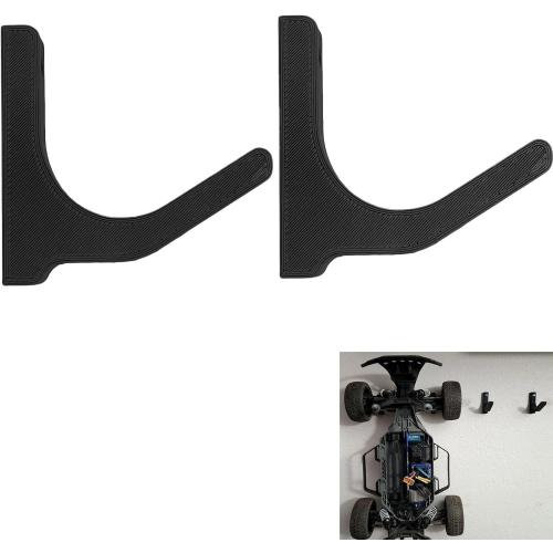 Black Wall Mount for RC Cars 1/10th Scale RC car Wall Hanger
