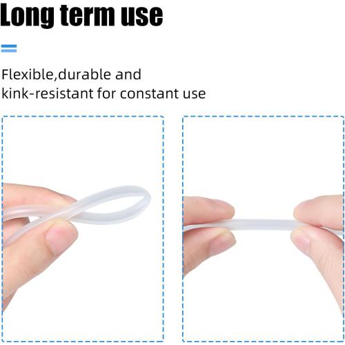 AQUANEAT 14Feet Aquarium Airline Tubing, Standard 3/16 Tubing, Air Pump Accessories,with Air Stones, Check Valves, Suction Cups and Connectors (Clear)