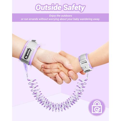 Dr.meter 8.2ft Length Kids Safety Leash for Toddler with Key & Lock