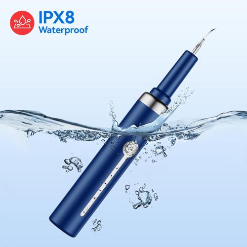 Pet Ultrasonic Tooth Cleaner Dental Tools Cleaning Kit for Teeth Stains for Dogs & Cats with 5 Modes,Blue