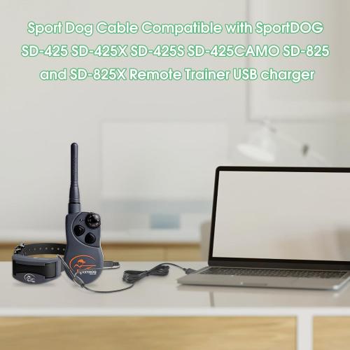 Replacement Charging Cable for Sportdog That is Compatible with The Sportdog SD-425, SD-425S,SD425X, SD-425CAMO, SD-528 and SD-825X Remote Trainer Charger core.
