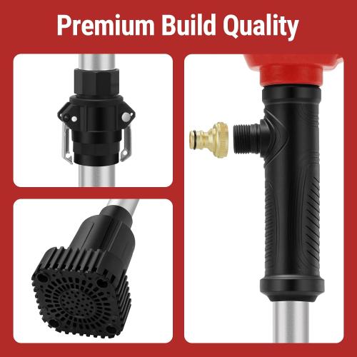 Cordless Stick Water Transfer Pump Compatible with Milwaukee 18V Battery | Tool Only, 720GPH Brushless Battery Powered Submersible Pump, Portable Sump Pump Utility Pump for Pool Garden Pond Boat RV