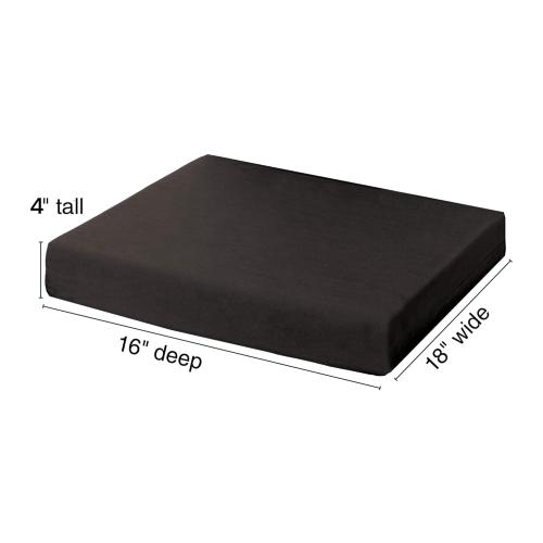 Essential Medical Supply Rehab 1 Foam Cushion - Extra Thick Seat Cushion for Office Chair, Wheelchair, and Car - Provides Additional Support and Pain Relief for Seniors - 18 x 16 x 4