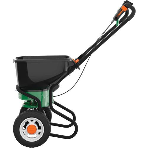Scotts Elite Spreader for Grass Seed, Weed and Feed, Fertilizer, Salt and Ice Melt, Durable Push Spreader Holds up to 20,000 sq. ft Product