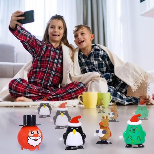 Max Fun 24 Pack Christmas Wind Up Toys Stocking Stuffers for Christmas Party Favors Goody Bag Filler (Christmas)