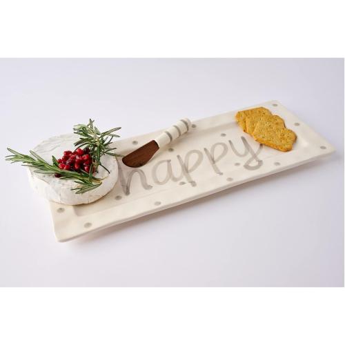 Mud Pie Happy Hostess Platter, 2 Piece Set