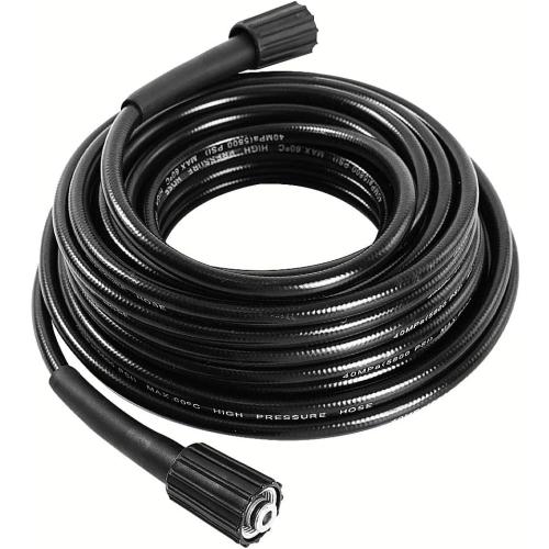 5800PSI High-Pressure Kink Resistant Washer Hose - 20/50ft M22-14mm/15mm Fittings,Double Rod Thread, Lightweight Polythermal Plastic,Up to 140℉ -Not Garden Hoses (20/50FT)