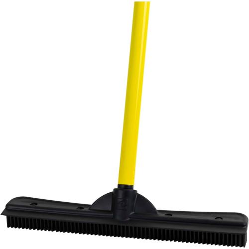 FURemover Original Pet Hair Rubber Broom with Squeegee, with 58 Telescopic Handle for Carpet, Tile and Hardwood